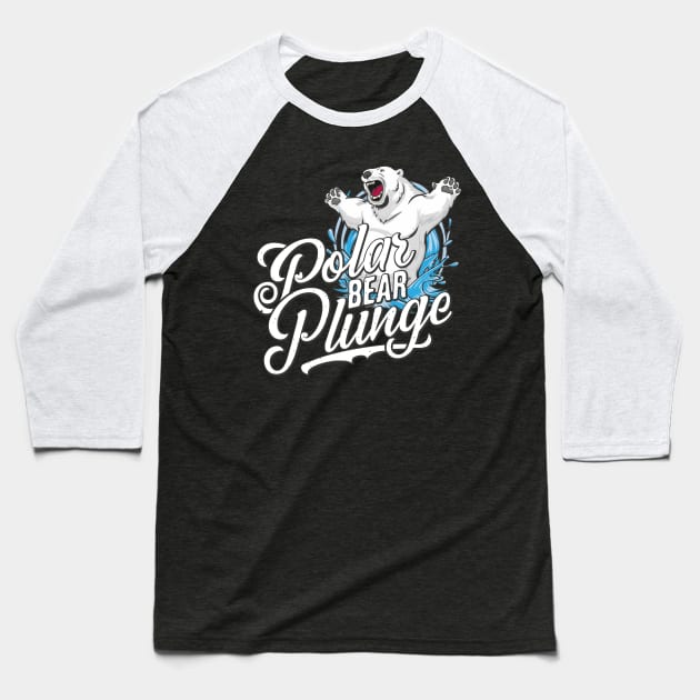 Polar Bear Plunge Day – January Baseball T-Shirt by irfankokabi